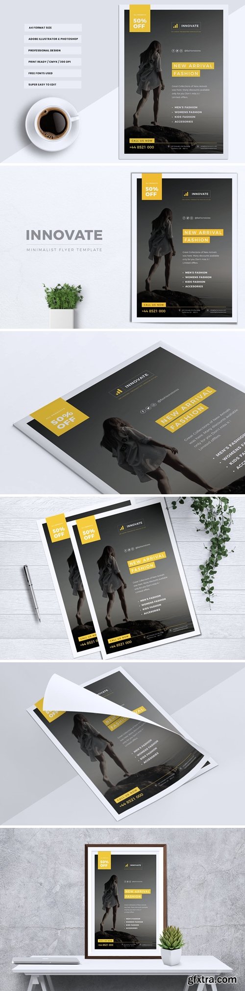 INNOVATE Minimal Fashion Flyers