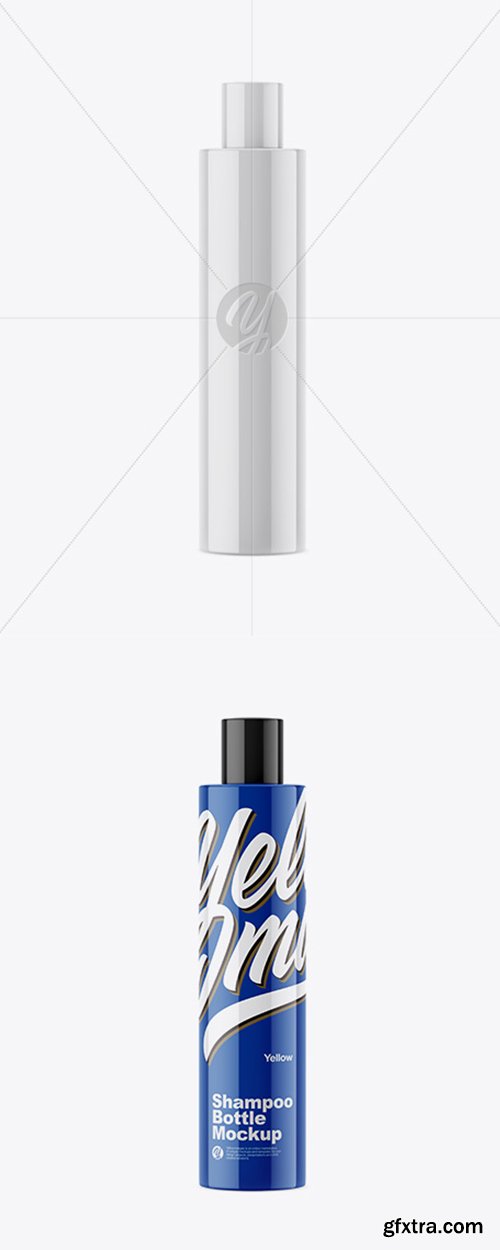 Glossy Shampoo Bottle Mockup 43608