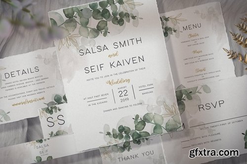 Foliage Wedding Invitation