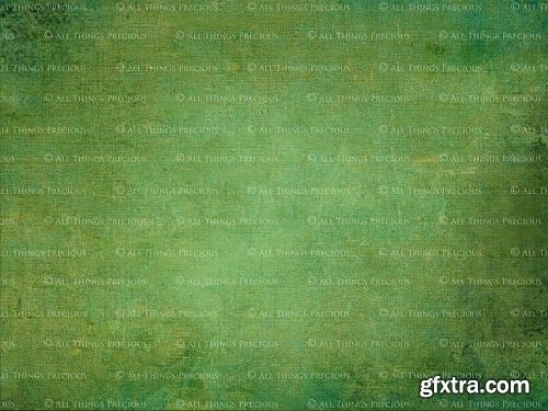 10 Digital GREEN Overlays / Textures Set 2