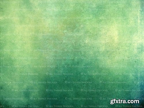 10 Digital GREEN Overlays / Textures Set 2