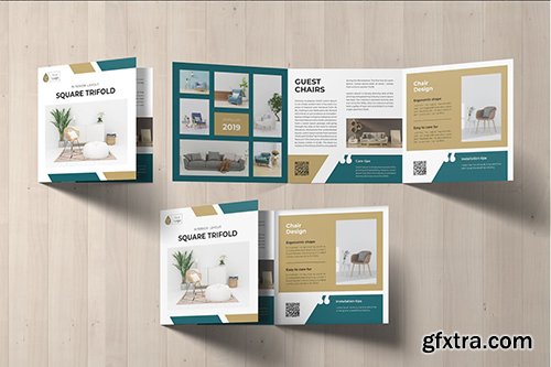 Square Trifold Furniture Brochure