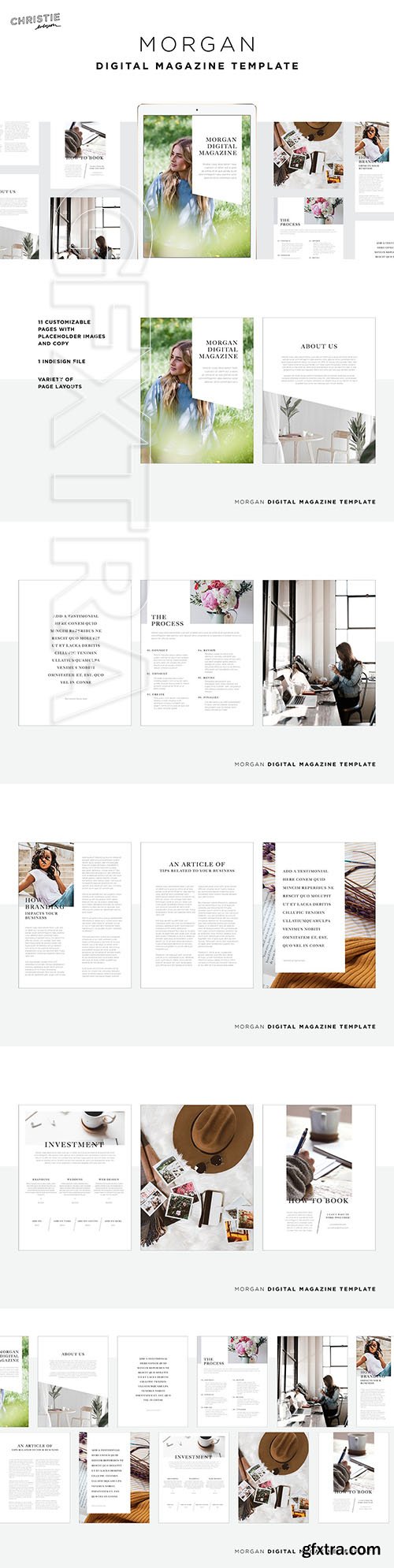 CreativeMarket - Morgan Digital Magazine Template 3736883