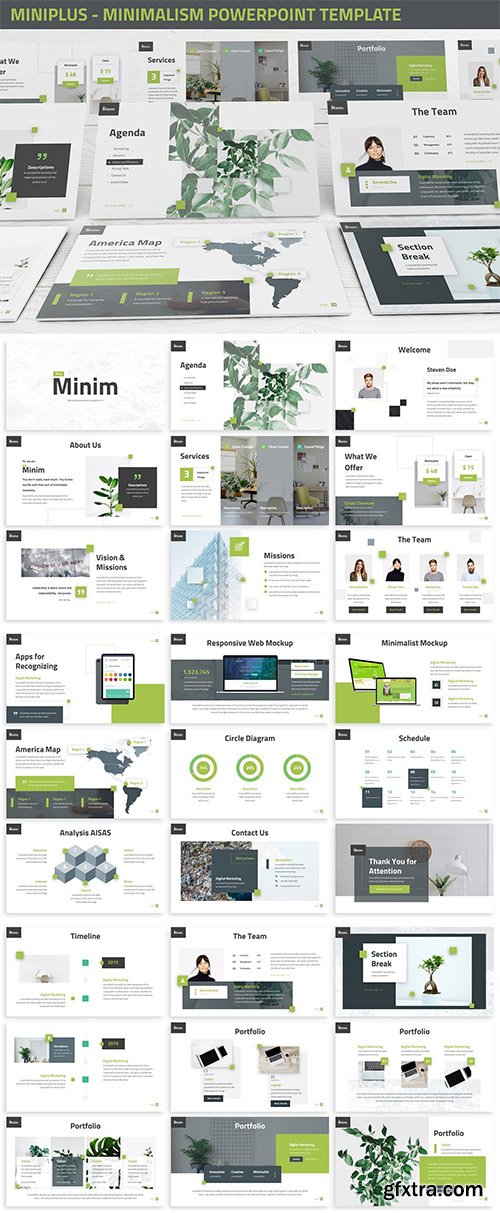 MiniPlus - Minimalism Powerpoint Template