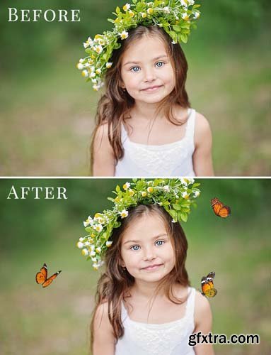 Spring Photo Overlay Bundle: Bunnies, Magnolia, Butterflies, Lilacs, trees + more!