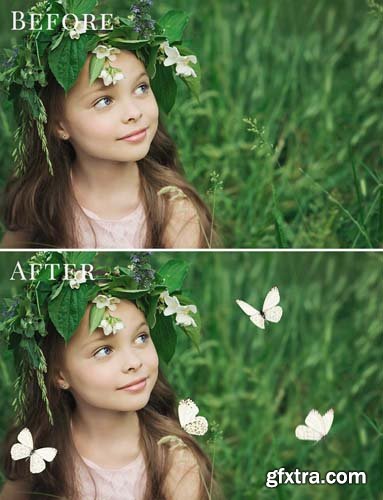 Spring Photo Overlay Bundle: Bunnies, Magnolia, Butterflies, Lilacs, trees + more!