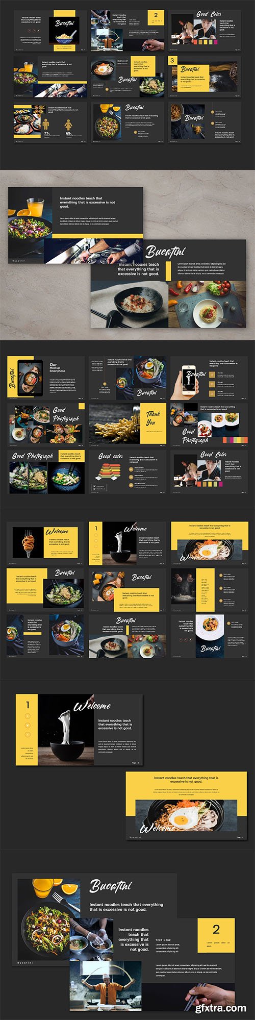 Bucatini Food Powerpoint and Keynote Presentation