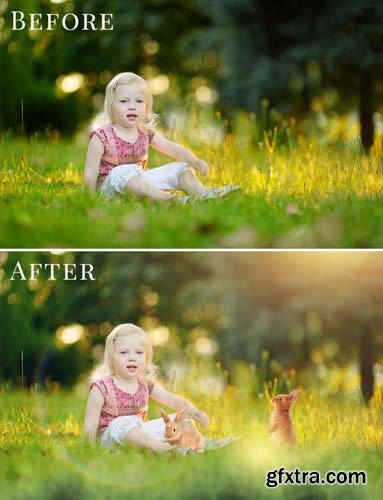 Spring Photo Overlay Bundle: Bunnies, Magnolia, Butterflies, Lilacs, trees + more!