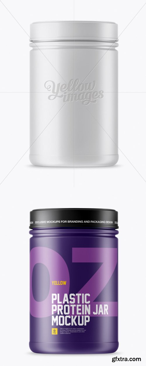 Matte Protein Jar Mockup 18240