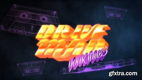 VideoHive 80S Casette Logo Intro 23935449