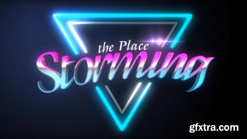 VideoHive 80S Blink Logo Intro 23931723