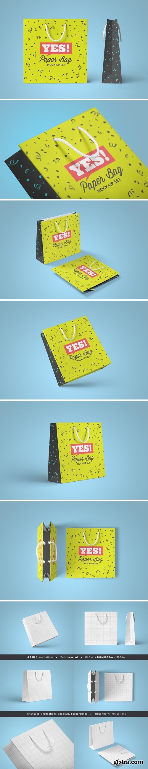 Square Paper Bag Mock-Up Vol.2