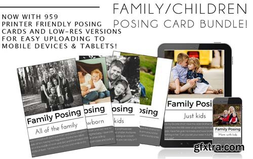 959 Family/Children Posing Card Bundle by Autumn Branscome