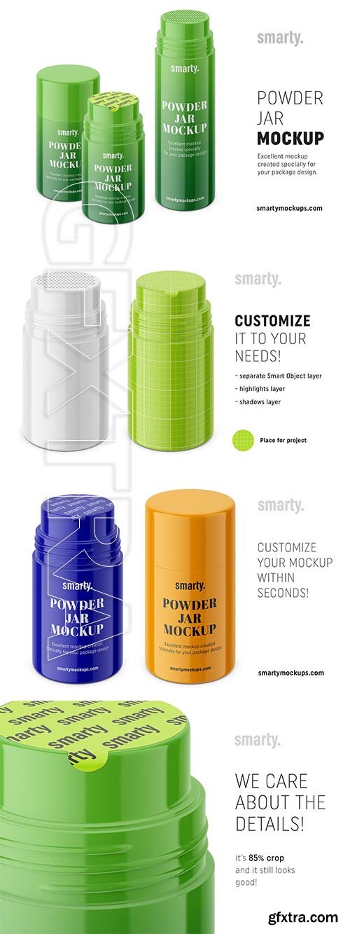 CreativeMarket - Powder jar mockups 3446026