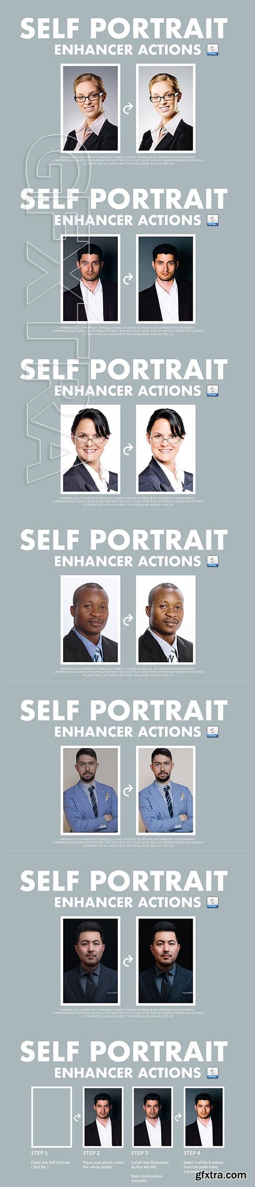 CreativeMarket - Self Portrait Enhancer Actions 3605945