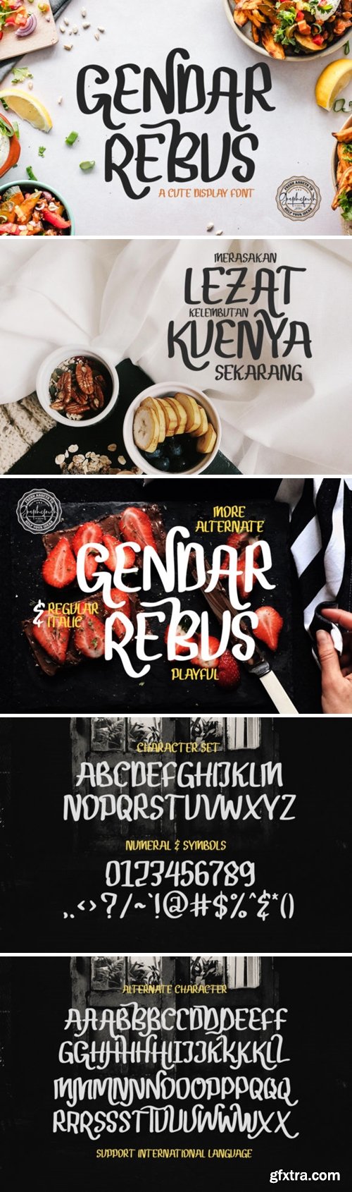 Gendar Rebus Font