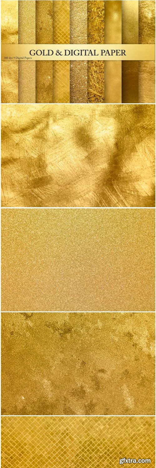 Gold Foil Glitter Textures, Backgrounds 1502555