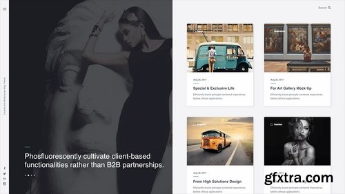 Simplux Creative Portfolio and Blog 66 Art Pages