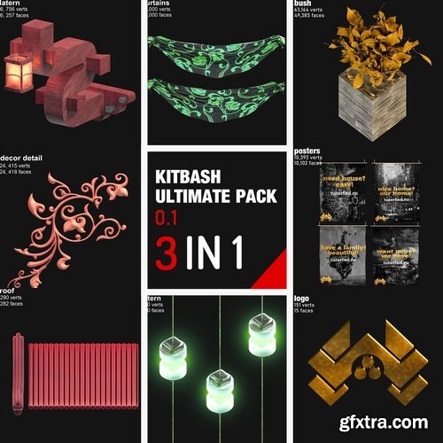 Cgtrader - Ultimate kitbash pack 3D model