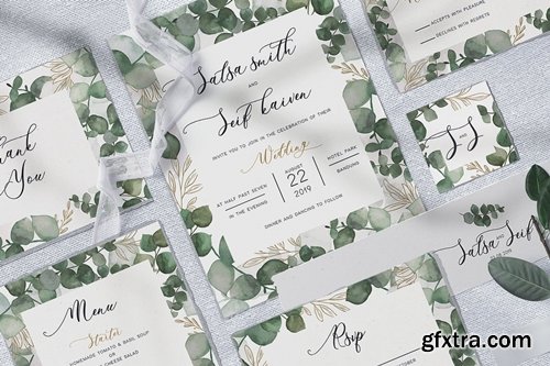 Eucalyptus Wedding Invitation