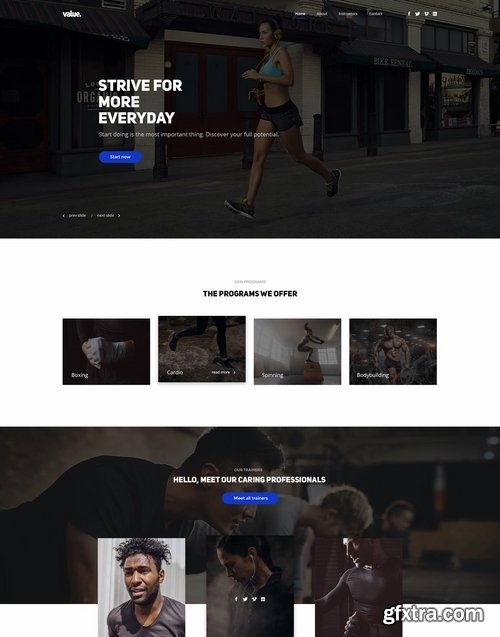 Fitness Club Sports Activity and Event Template