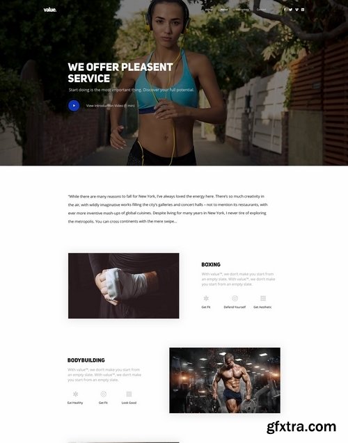 Fitness Club Sports Activity and Event Template