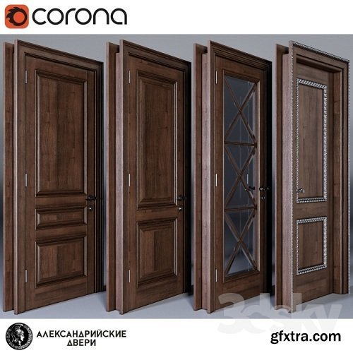 Alexandria Doors 3d Model