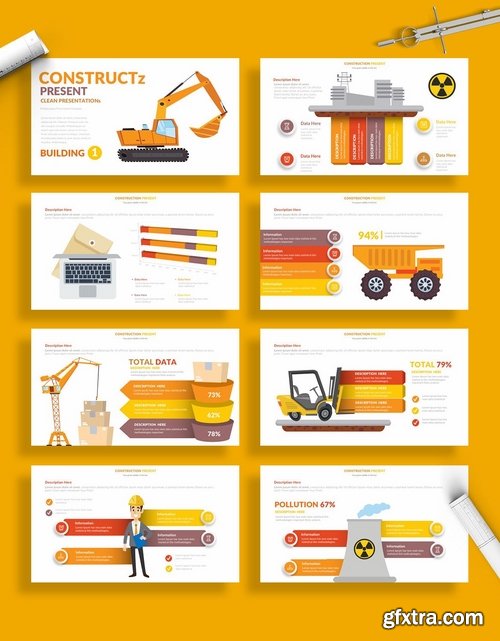 Construction Powerpoint and Keynote Templates