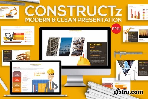 Construction Powerpoint and Keynote Templates