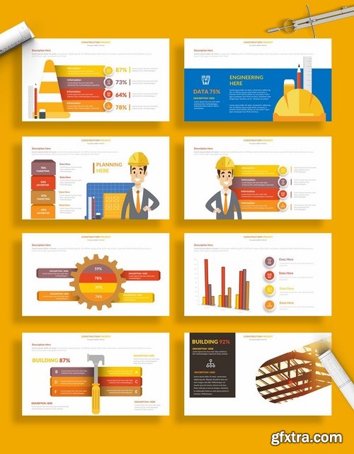 Construction Powerpoint and Keynote Templates