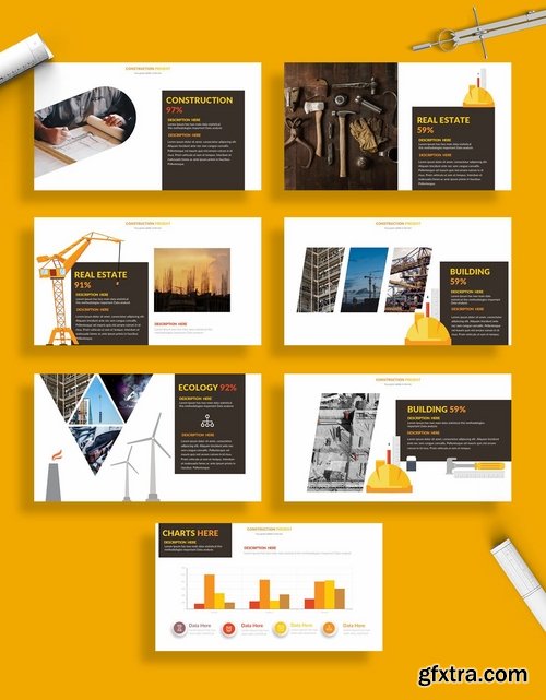 Construction Powerpoint and Keynote Templates