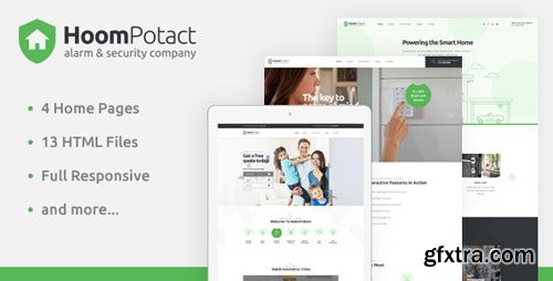 ThemeForest - HoomPotact v1.0 - Smart Alarm & Security Systems HTML Template - 23990859