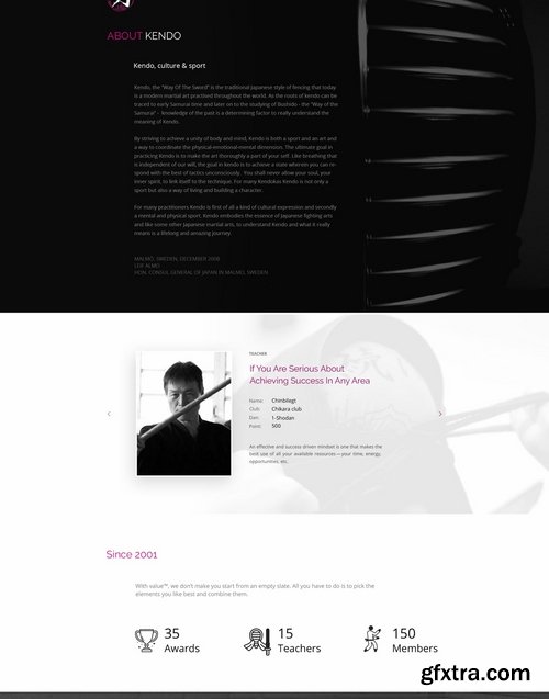 Kendo - Sport Club and Federation Template