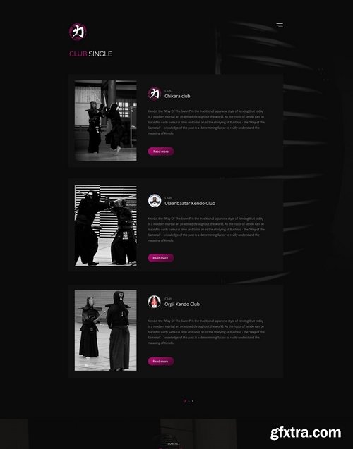 Kendo - Sport Club and Federation Template