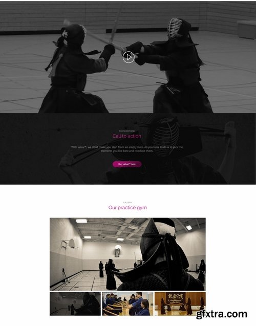 Kendo - Sport Club and Federation Template