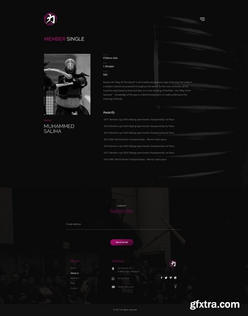 Kendo - Sport Club and Federation Template