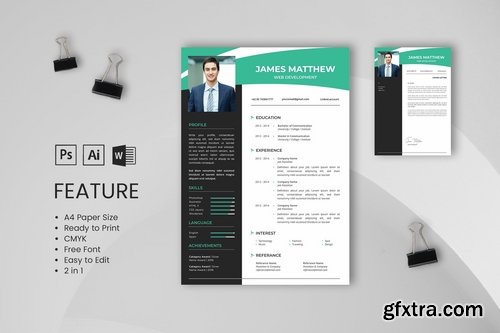 Professional CV And Resume Templates