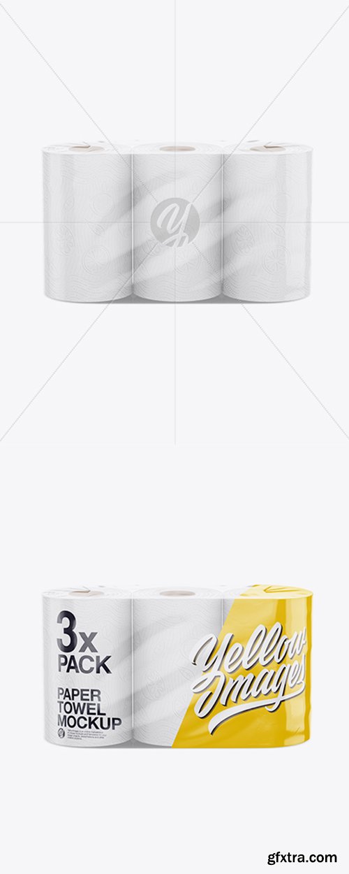 3x Paper Towels Mockup 22464