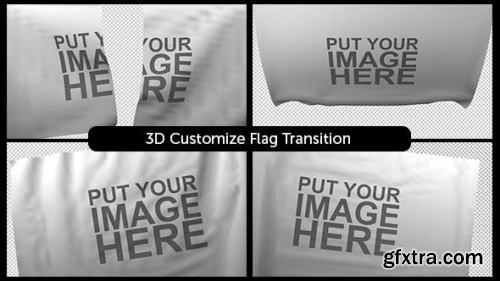 VideoHive 3D Customizable Flag Transition 12901415