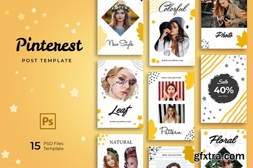 Casual Fashion Pinterest Templates