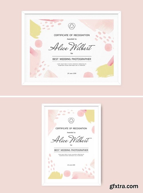 Certificate Template Artistic