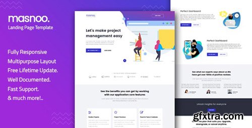 ThemeForest - Masnoo v1.0 - Multipurpose Landing Page Template - 22884133