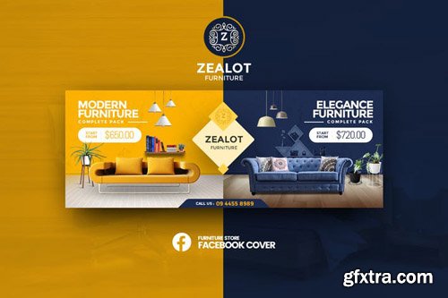 Zealot - Furniture Store Facebook Cover Template