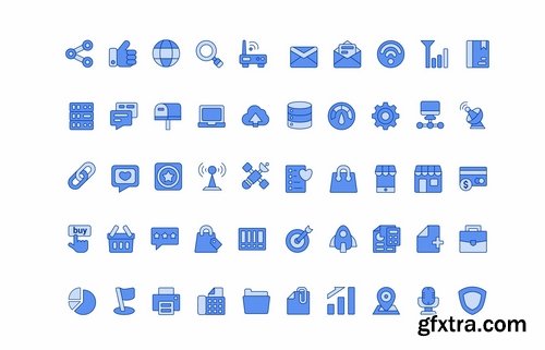 Huge Social Media and Web Icons Set