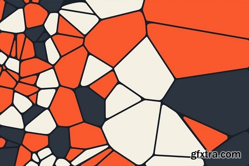 Abstract Vector Voronoi Diagram Backgrounds