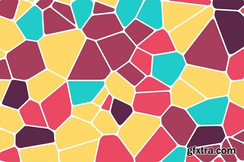 Abstract Vector Voronoi Diagram Backgrounds