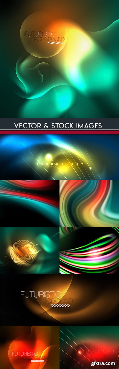 Light abstract technology effect bright background