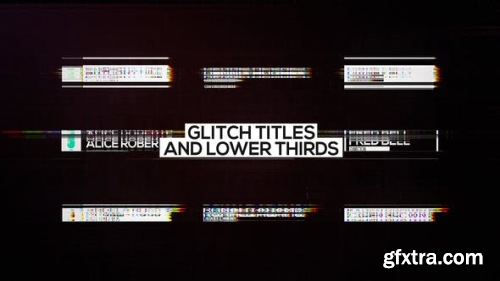 VideoHive Glitch Titles and Lower Thirds 23285684