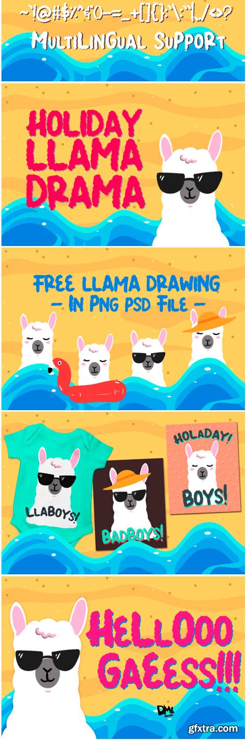 Summer Llama Font