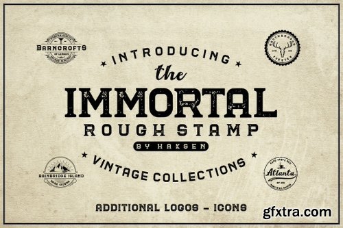 MightyDeals 45 Vintage and Classy Fonts, Logo Templates and Icons